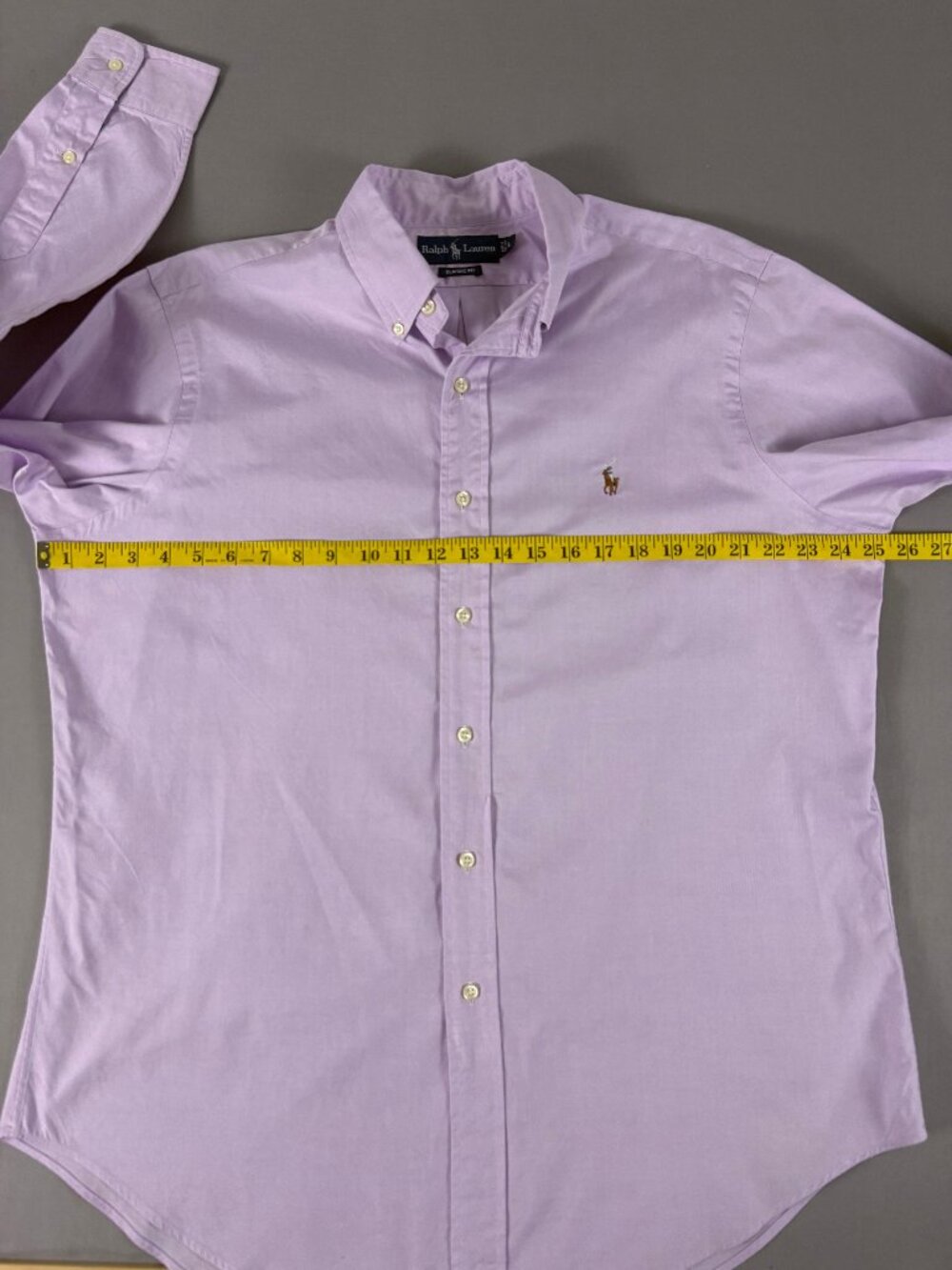 Ralph Lauren Classic Fit Lavender Dress Shirt Men’s L - Picture 8 of 8